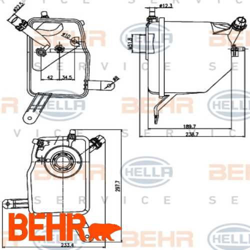 RADYATÖR YEDEK SU DEPOSU  M54-N43-N52-N62 E60-E61-E63-E64 03-10 Ürün Görseli