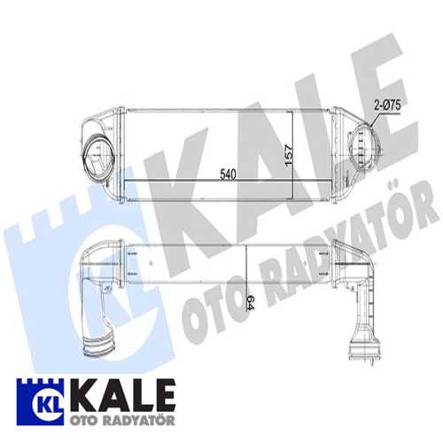 BMW X3 E83-X3 E83 LCI BMW TURBO RADYATÖRÜ Ürün Görseli