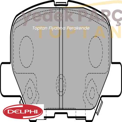 DELPHI FREN BALATASI ARKA MITSUBISHIASX 12 SONRASI OUTLANDER 12 SONRASI MAZDA 6 13 SONRASI