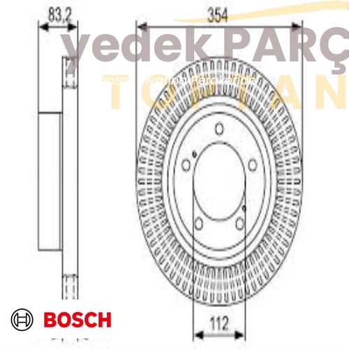 Yedek Parça :BOSCH FREN DISKI ÖN . Özellikler: .