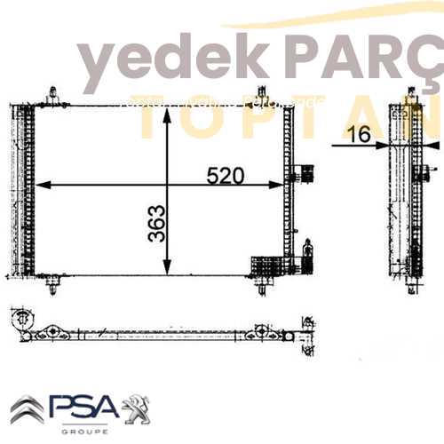 OE-PSA KLIMA RADYATÖRÜ