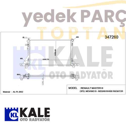 KALE SU RADYATÖRÜ AL/PL/BRZ