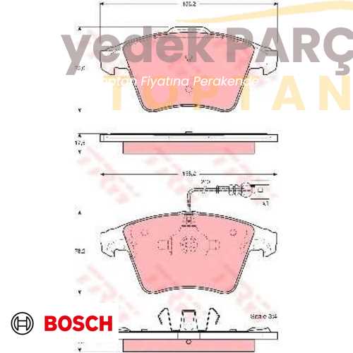 BOSCH FREN BALATASI ÖN GDB1556