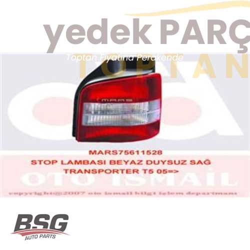 BSG STOP LAMBASI SAG BEYAZ-BEYAZ