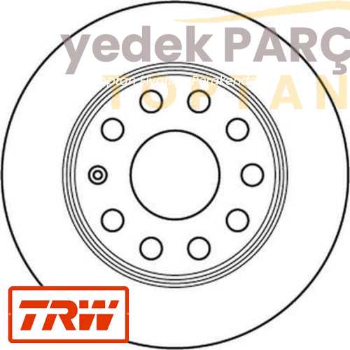 TRW FREN DISKI ARKA 23240 / DDF1224 (TAKIM FIYAT)