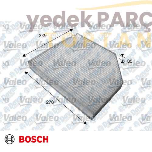 Yedek Parça :BOSCH POLEN FILTRESI E2948LC / LAK386 (KARBONLU) Özellikler: E2948LC / LAK386 (KARBONLU)