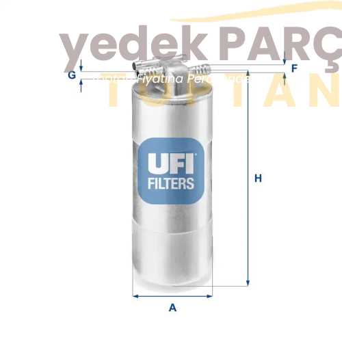 Yedek Parça :UFI YAKIT FILTRESI KL659 / H335WK Özellikler: KL659 / H335WK