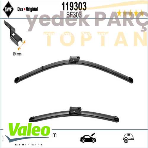 VALEO SILECEK SÜPÜRGESI ÖN TAKIM SWF (530 x 530 mm) (MUZ TIP)