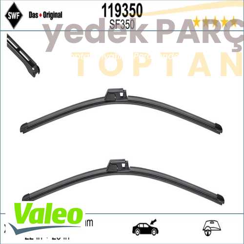 VALEO SILECEK SÜPÜRGESI ÖN TAKIM SWF (580 x 550 mm) (MUZ TIP)