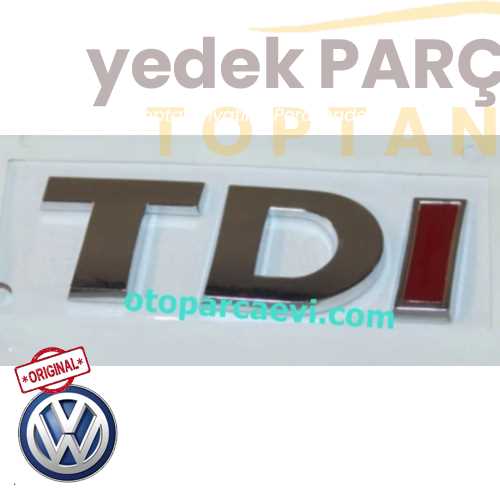 Yedek Parça :IOE-VW YAZI TDI Özellikler: TDI