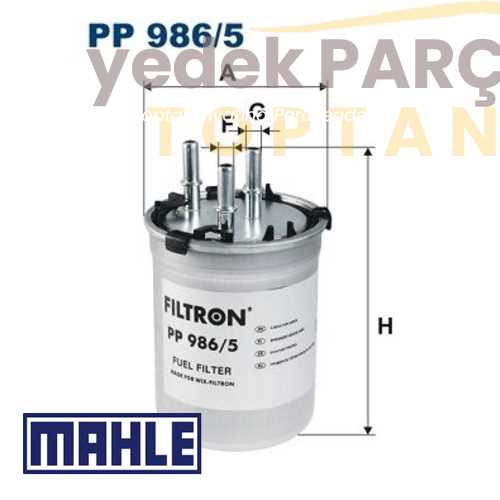 MAHLE YAKIT FILTRESI PP 986/5