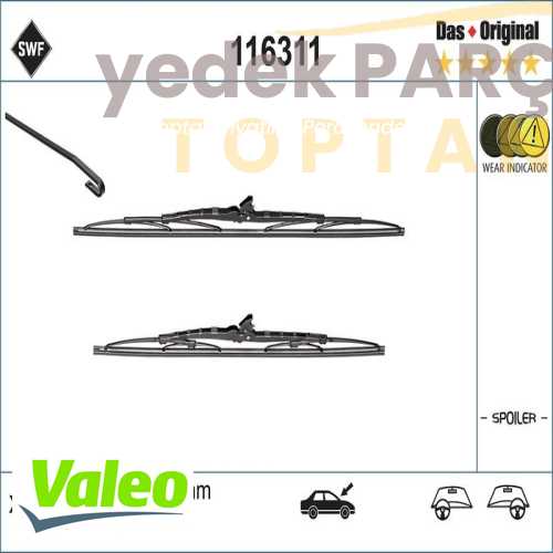 VALEO SILECEK SÜPÜRGESI ÖN TAKIM SWF (530 x 475 mm) (ESKI TIP)