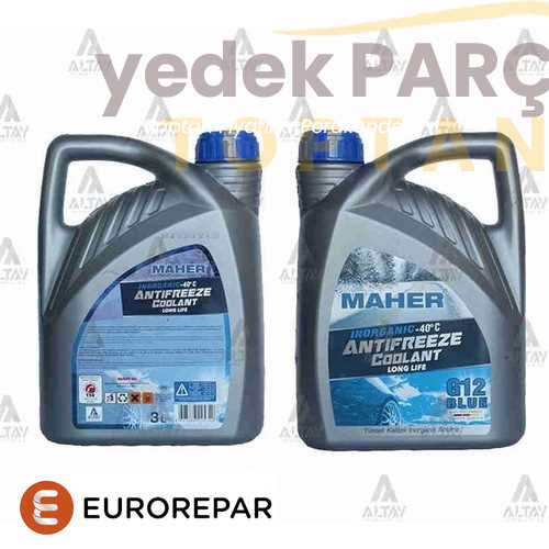 EUROREPAR ANTIFRIZ MAVI / INORGANIK / 60°C /3 LT / KONSANTRE