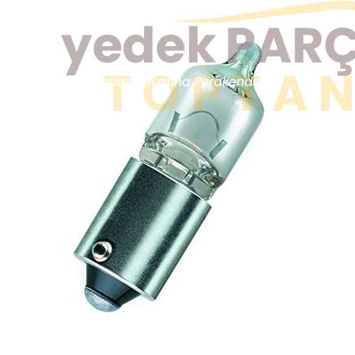 OSRAM AMPÜL H6W 12V 6W BAX9s HALOGEN TIRNAKLI AMPÜL TEK DUY YAKIN DÜZ TIRNAK ORIGINAL