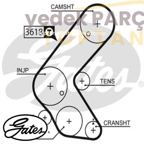 Yedek Parça :GATES TRIGER KAYISI 131 DIS ASTRAG ASTRAH 1.7DTI 16V CORSAC 1.7CDTI Özellikler: GATES-5563XS