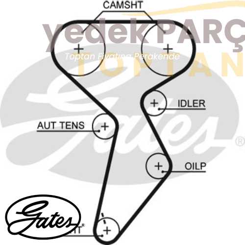 GATES TRIGER KAYISI 158 DIS MAREA BRAVO BRAVA DOBLO 1.6 16V