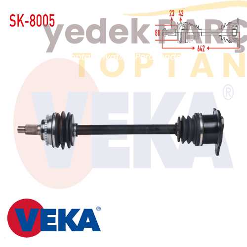 VEKA KOMPLE AKS SOL ON SUZUKI VITARA (ETTA) 1.6I 16v UZUNLUK 492MM 1988-1999