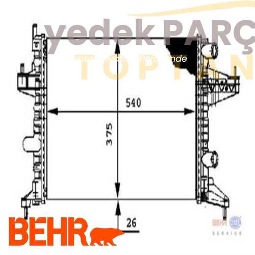 BEHR RADYATOR CORSAC 8MK376714341