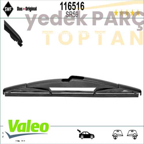 VALEO SILECEK SÜPÜRGESI ARKA SWF (X1) (300 mm) (ARKA)