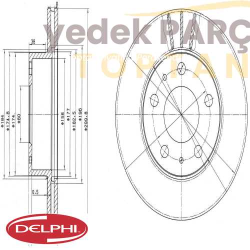 Yedek Parça :DELPHI WFREN DISK AYNASI ON DUCATO 2.3JTD 2.8JTD BOXER JUMPER Özellikler: BG2847