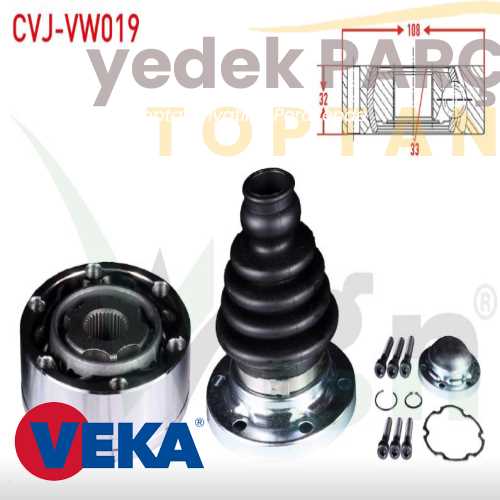 Yedek Parça :VEKA AKS KAFASI SOL-SAG ON IC CADDY3 (2KA.2KH.2CA.2CH) 1.9 TDI FREZE DIS 33 BOY 31.8 MM 2004-2010 Özellikler: WBP-VW019