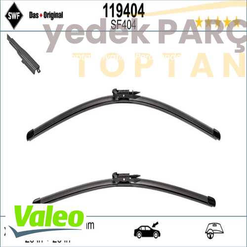 VALEO SILECEK SÜPÜRGESI ÖN TAKIM SWF (650 x 650 mm) (MUZ TIP)