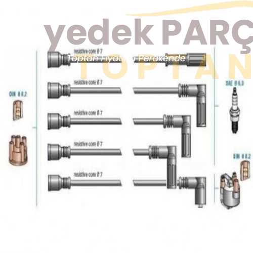 DODUCO BUJI KABLO TK TIPO 1.4 Ie- (97-99)