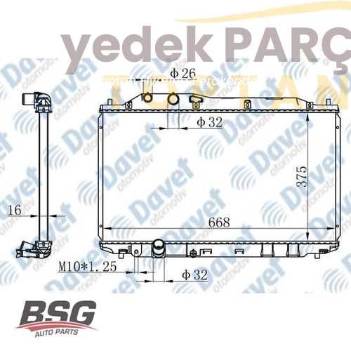 BSG SU RADYATÖRÜ 375X668X16