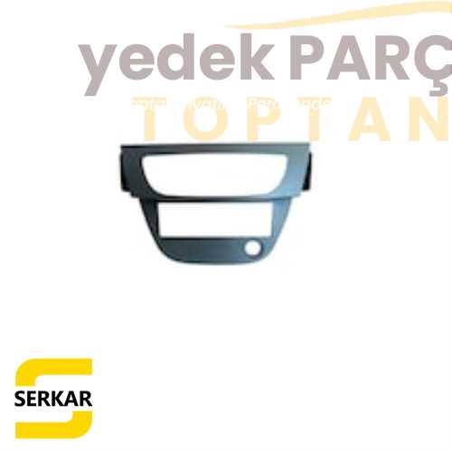 SERKAR MEGANE III FLUENCE RADYO GÖZÜ ÇERÇEVESİ TEYP ÇERÇEVESİ SİYAH TEK DELİK