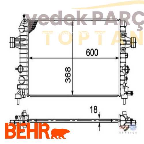 RADYATOR ASTRAH 1.6 1.8 8MK376754081