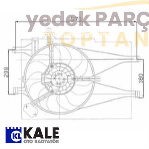 KALE FAN MOTORU DAVLUMBAZ KLIMALI PALIO 1.2 8V 16V