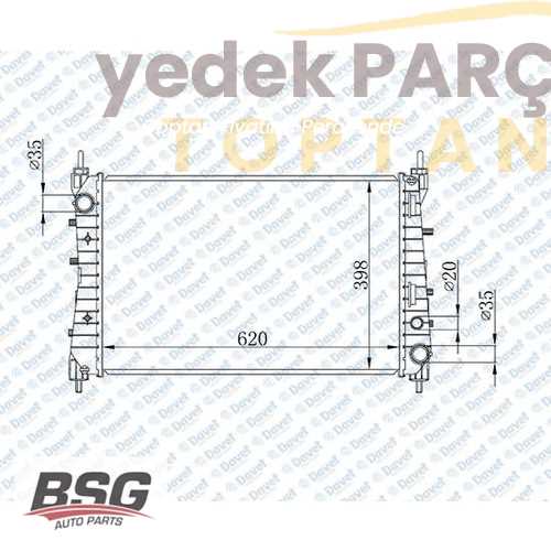 BSG SU RADYATÖRÜ BRAZING (621X395X26)