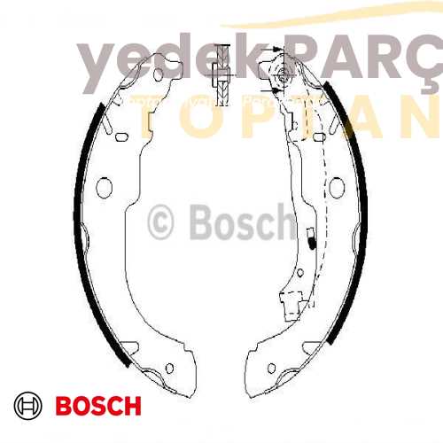 BOSCH ARKA FREN BALATASI KAMPANA  207 C3 F026004721 0986487833