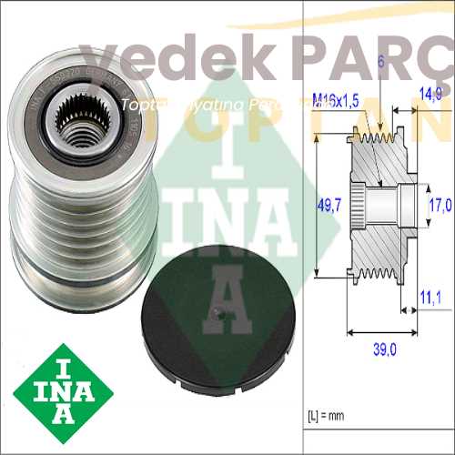 Yedek Parça :INA V KAYISI GERGI RULMANI MERCEDES C SERISI 98 00 SPRINTER 00 06 Özellikler: INA-535005010
