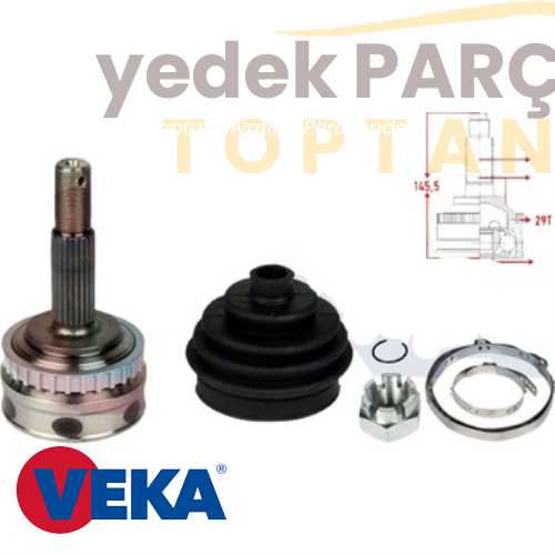 VEKA AKS KAFASI SOL-SAG ON DIS SKODA FAVORIT 135 1.3 22X22X45 UZUNLUK 134.8mm 1989-1994