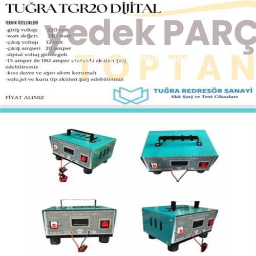 AKÜ ŞARJ CİHAZI DİJİTAL 12V 20A