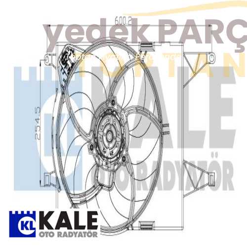 KALE FAN MOTORU LINEA 1.4 MPI 07+ AC DAVLUMBAZLI