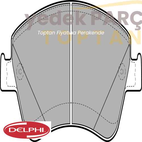 DELPHI FREN BALATASI ON COROLLA 07>12 1.4 D4D DIZEL AURIS 07>12 1.4 D4D DIZEL