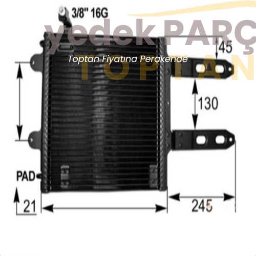 KLİMA RADYATÖRÜ VW POLO IV 1.4-1.6 16V