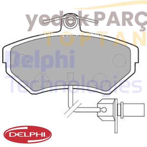 DELPHI FREN BALATASI ON PASSAT 97 01 A4 99>08