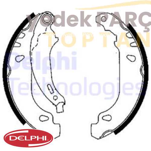 DELPHI ARKA FREN BALATASI KAMPANA LOGAN 1.6 16V 1.5DCI 06 SANDERO 1.4 1.6 1.5DCI 08