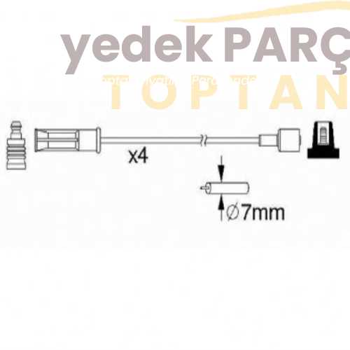 DODUCO BUJI KABLOSU R19 MEGANE 1.6I KANGOOO 1.4 I