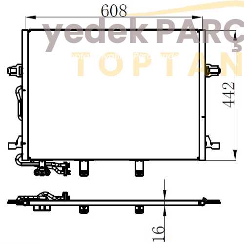 KLİMA RADYATÖRÜ MERCEDES W204