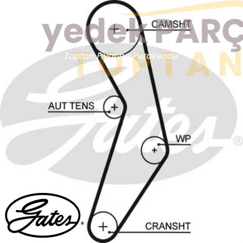 GATES TRIGER KAYISI 124 DIS PALIO PUNTO 1.2 16V