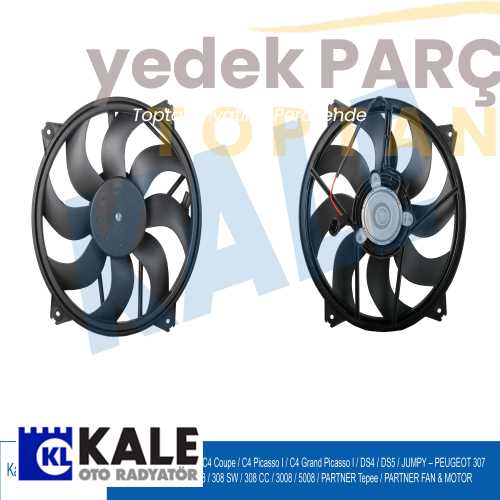 KALE FAN MOTORU BERLINGO C4 DS4 DS5 JUMPY PEUGEOT 307 307 308 3008 5008 PEUGEOT PARTNER