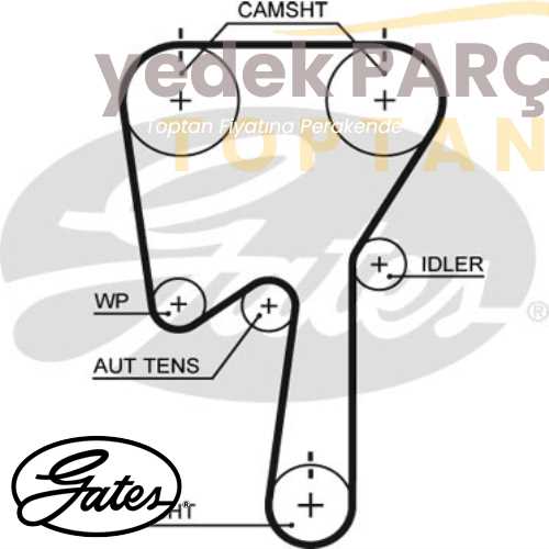 GATES TRIGER KAYISI 142 DIS LAGUNA 2.0 16V 98 01 N7Q