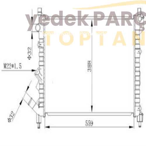 RADYATOR LAGUNA 1.8I 2.0I 94> 63832 MT (560X416X23)