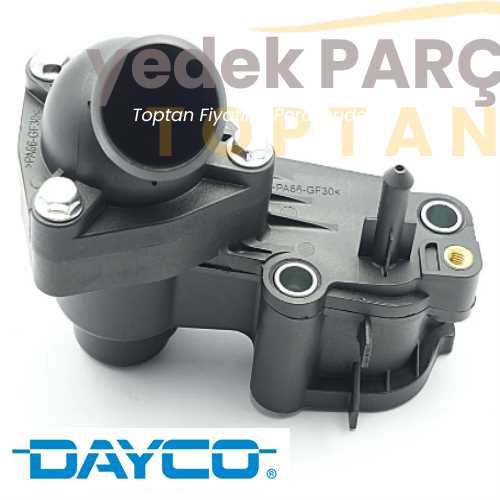 DAYCO TERMOSTAT GÖVDESI KAPAK VE TERMOSTATI ILE (2S4Q 9K478 AD ; 2S4Q 8594 AB)