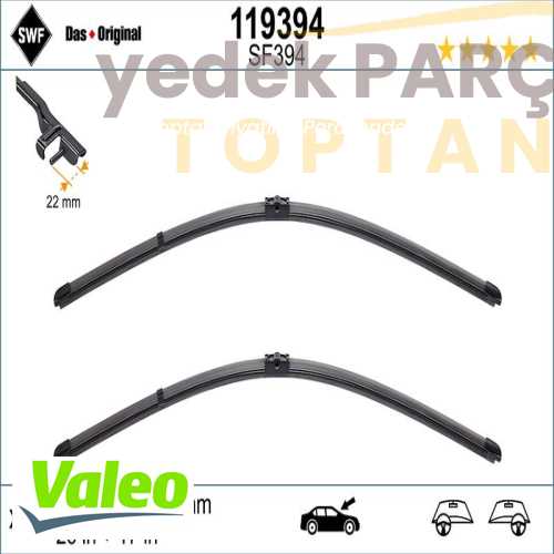 VALEO SILECEK SÜPÜRGESI ÖN TAKIM SWF VisioFlex Flat Blade (X2) (650;425 mm)