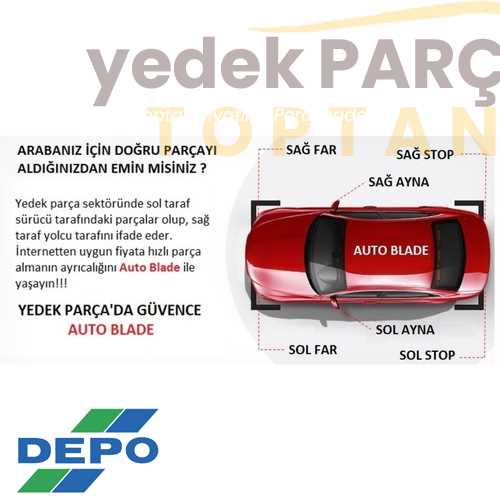 DEPO FAR SAG ELEKTRIKLI SIYAH / H4/WY21W/W5W